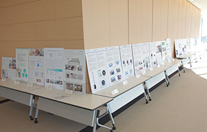 Panel display of each winner's project