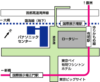 松下電器パナソニックセンターの地図