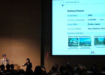 Presentation scene of Sekisui House, Ltd.