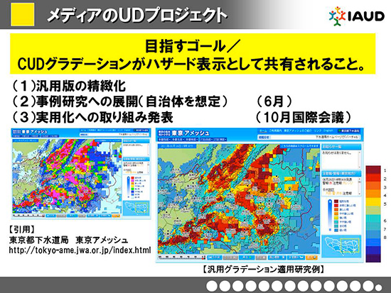 目指すゴール：CUDグラデーションがハザード表示として共有されること。