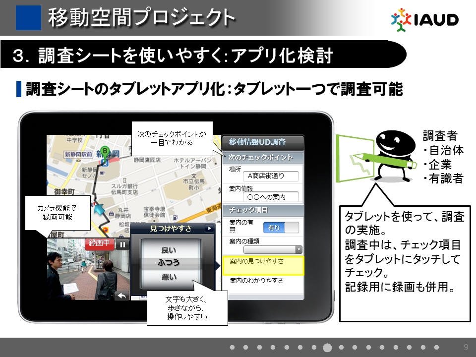 3.調査シートを使いやすく：アプリ化検討