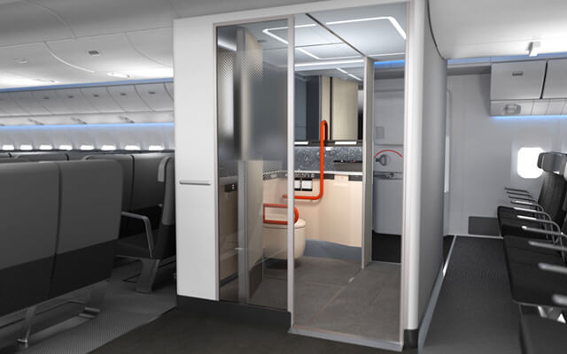 Photo:誰もが使いやすい航空機のバリアフリートイレ