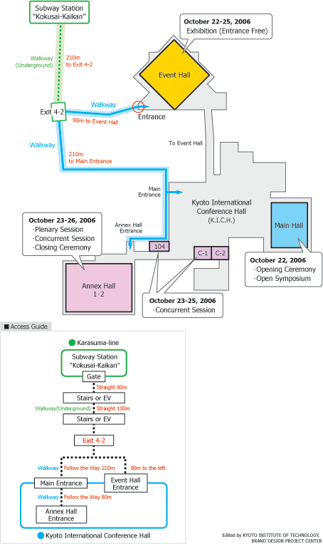 A Map of Site Guide for Conference Hall