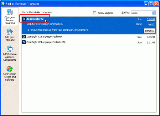 Figure: Operation figure of step4 for Windows XP